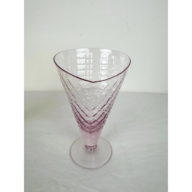 1960s Bormioli Rocco Vintage Colored Ice Cream Glasses- Set of 3 For Sale - Image 4 of 8