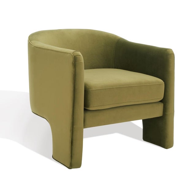 Londyn Accent Chair - Olive Green For Sale In Philadelphia - Image 6 of 8