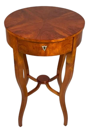 Biedermeier Round Side Table, 1820