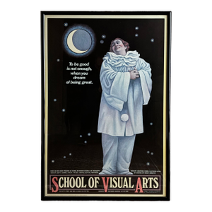 Vintage Framed Pagliacci Clown Poster by Paul Davis