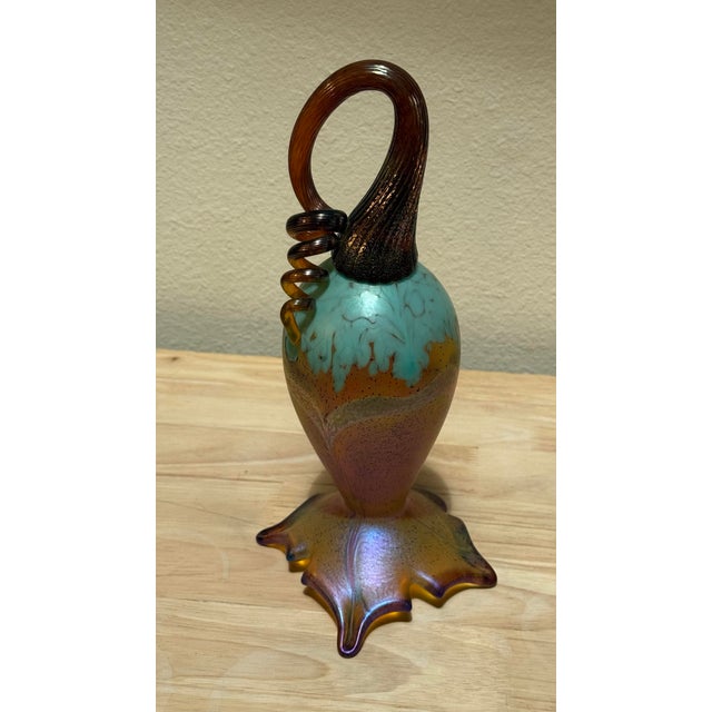 2018 Jack Pine Hand Blown Iridescent Art Glass Sculpture For Sale - Image 11 of 11