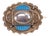 Antique Arts & Crafts Silver and Turquoise Blue Enamel Scalloped Brooch, 1880 For Sale