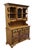 KELLER FURNITURE Colonial Country Style 54" Solid Maple Buffet w. Display Hutch 74.5" High 54" Wide 19" Deep We specialize...