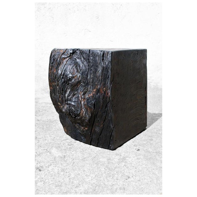 W2386 Stool in Oxidized Oak by Jörg Pietschmann For Sale - Image 9 of 18
