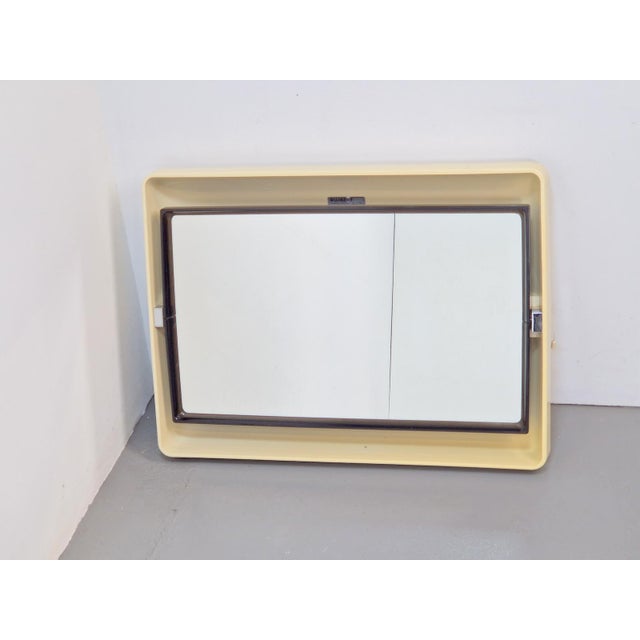 Vintage Rectangular Backlit Mirror from Allibert, France, 1970s For Sale - Image 4 of 18