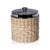 The Palmier Wicker Steel Ice Bucket For Sale - Image 4 of 4