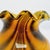 Glass Mid-Century Amber Slag Glass Vase with Ruffled Rim For Sale - Image 7 of 8