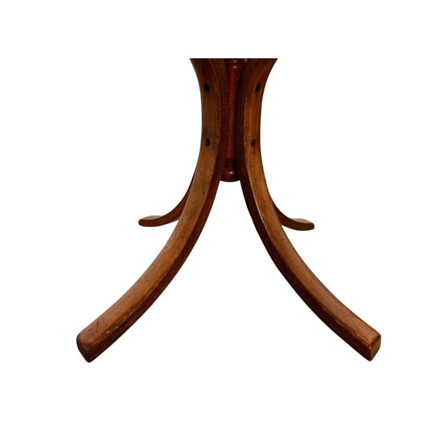 Mid 20th Century Mid 20th Century CCFM Mid-Century Modern Bentwood & Cane Martini Table For Sale - Image 5 of 16