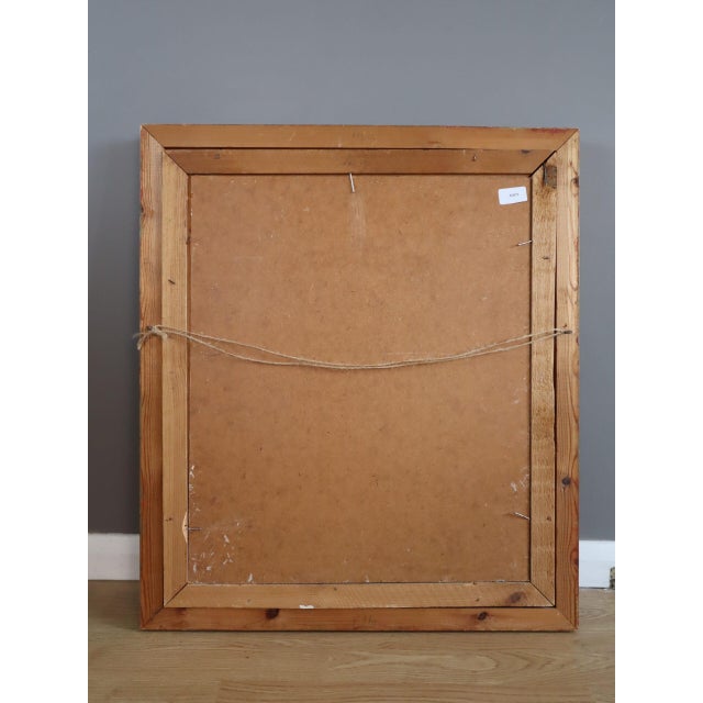 Mid-Century Modern 'Blossoms & Fruit' Vintage Swedish Expressive Still Life Oil Painting, Framed For Sale - Image 14 of 14