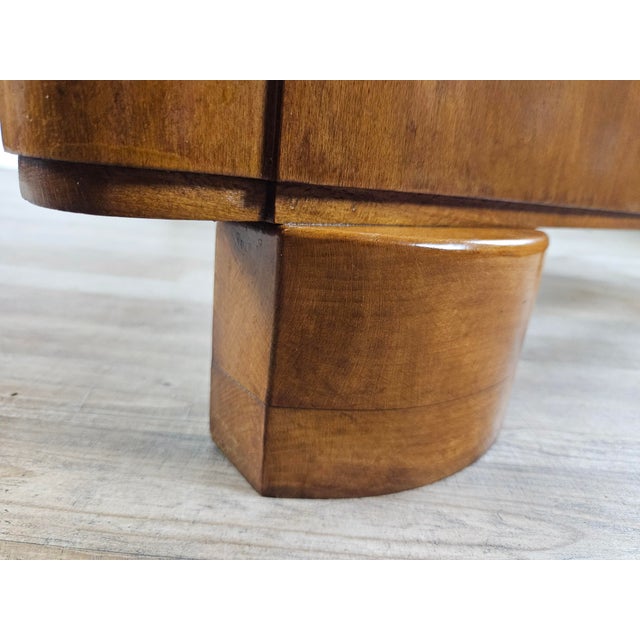 Art Deco Walnut Single Bed, 1940s For Sale - Image 10 of 18