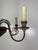 Brass Early 20th Century Italian Silvered Wood and Iron Six-Light Chandelier For Sale - Image 8 of 13