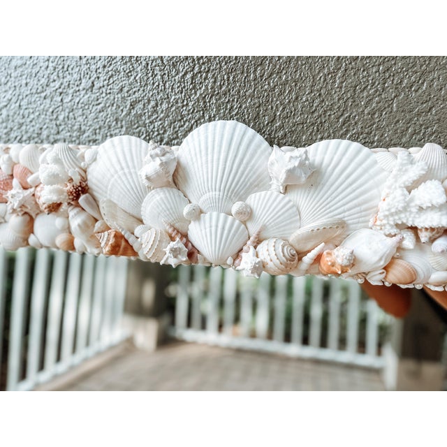 Large Seashell Mirror for Wall, Shell Mirror for Coastal Luxury Homes For Sale In Orlando - Image 6 of 9