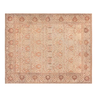 Fine Antique Indian Amritsar Handmade Wool Rug For Sale