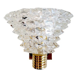 Mid-Century Modern Murano Glass Wall Light, 1980s For Sale
