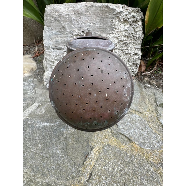 Brown Vintage 1980’s Copper Watering Can For Sale - Image 8 of 14