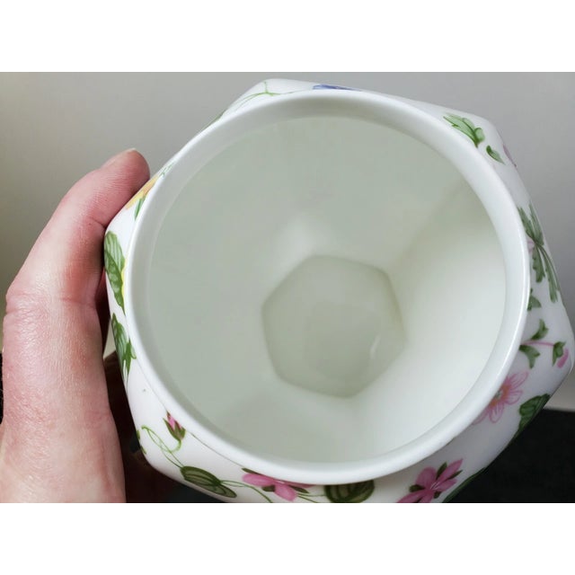 Mid-Century Modern Vintage MCM Queen's Country Meadow Tall Ginger Jar For Sale - Image 3 of 5