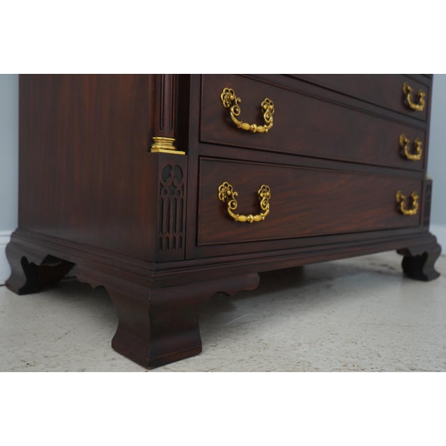 Henkel Harris Mahogany Document Secretary Desk For Sale - Image 12 of 18