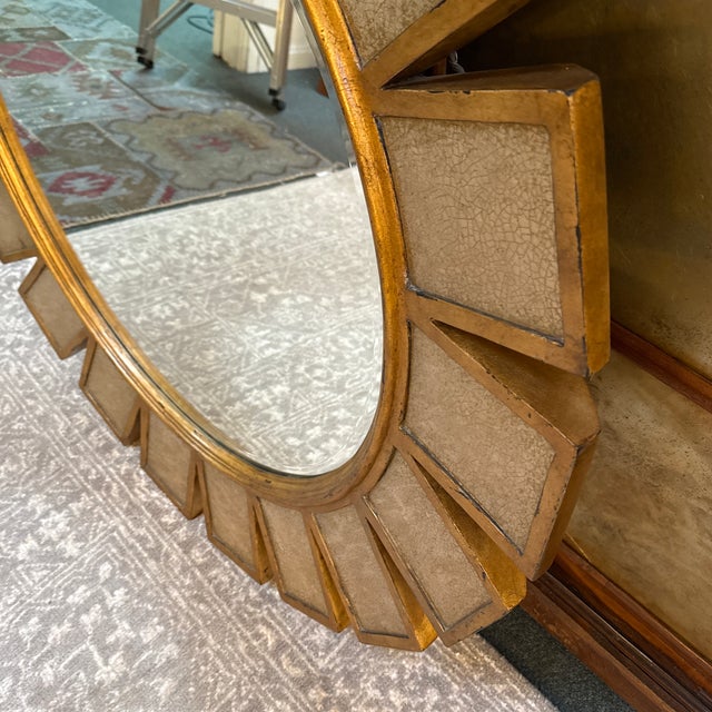 Gold Hickory White Kings Row Collection Wall Mirror For Sale - Image 8 of 12