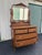 Early American Tiger Oak Dresser With Carved Swan Mirror For Sale - Image 9 of 12