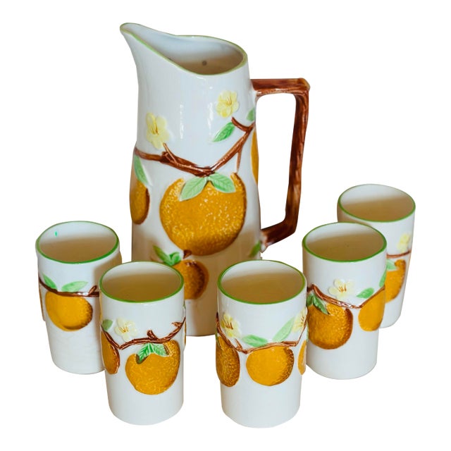 Vintage Juice Serving Set For Sale