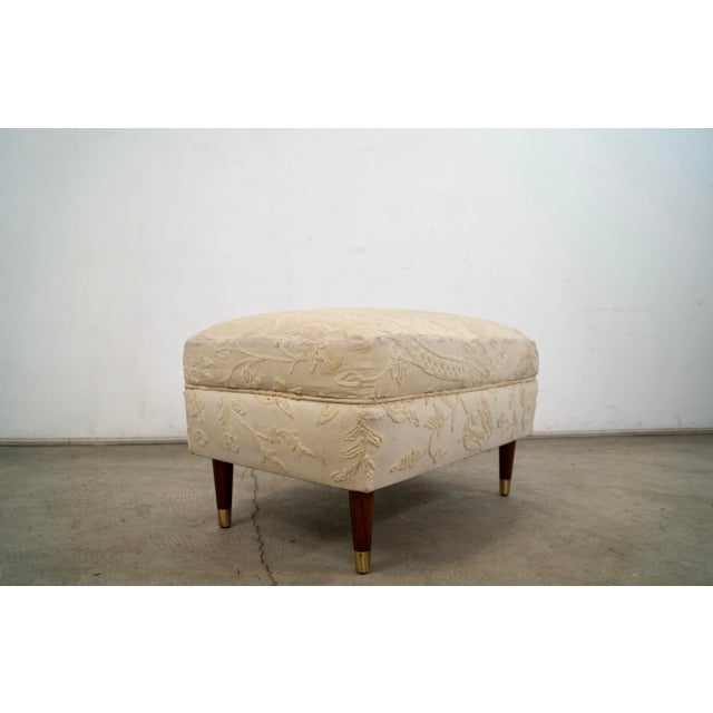 1950s 1950’s Mid-Century Modern Ottoman / Stool For Sale - Image 5 of 12
