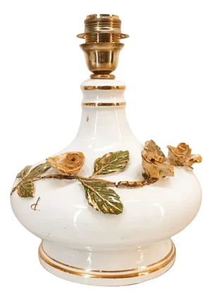 Ceramic Lamp with Roses