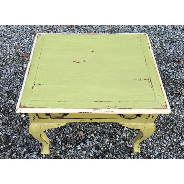 Shabby Chic French Farmhouse Accent Table For Sale - Image 4 of 8