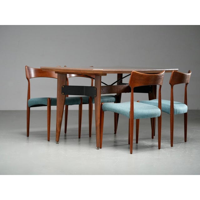 Vintage Teak Dining Chairs from C. Linneberg & B. Pedersen, 1970s, Set of 4 For Sale - Image 11 of 12