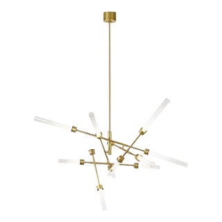 Linger 12-Light Abstract Modern Chandelier For Sale