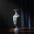 Handmade Ceramic Palace Vase (50cm) Stylized Red Roses and Rumi Borders Pedestal Urn For Sale - Image 4 of 8