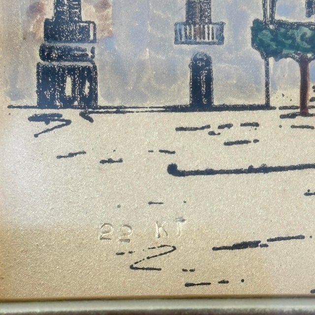Vintage Italian Chiesa Madre Partinico Hand-Painted 22k Gold Leaf Art For Sale - Image 4 of 12
