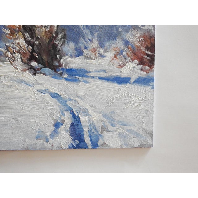 Contemporary Montana Winter Landscape Plain Air Painting For Sale In Seattle - Image 6 of 7