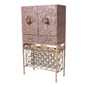 Maitland-Smith Vintage British Colonial Style Bar Cabinet