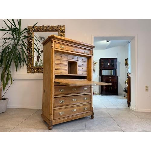 Secretaire in Natural Wood For Sale - Image 18 of 18