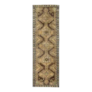 Vintage Distressed Tribal Tan Runner