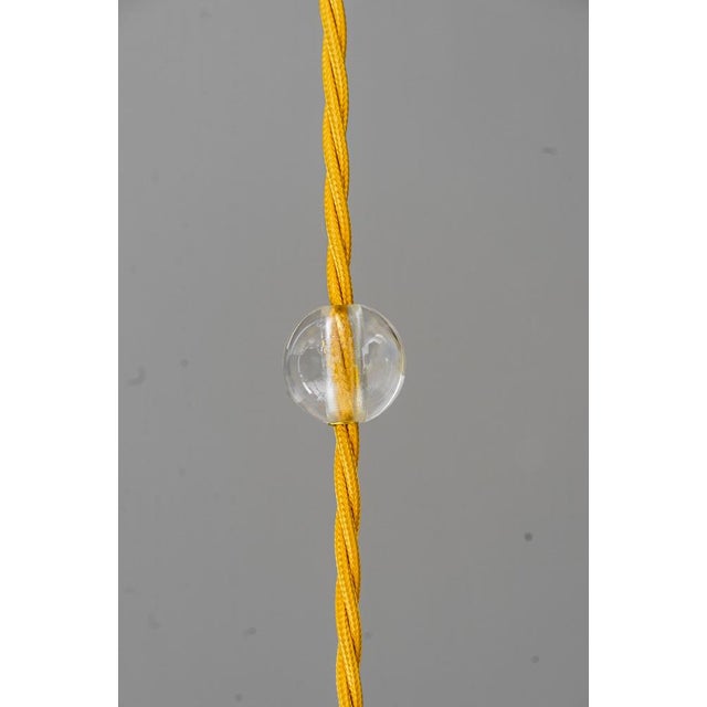 Art Deco Pendant with Original Antique Opaline Glass Shade, Vienna, 1920s For Sale - Image 12 of 14