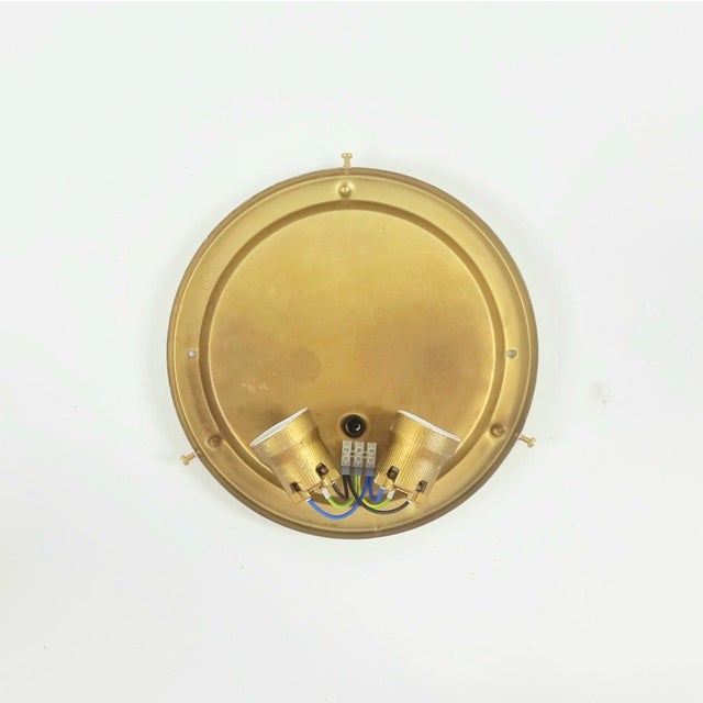 1960s XL Mid Century Amber Bubble Glass Ceiling Flush Mount by Helena Tynell for Limburg, Germany For Sale - Image 11 of 11