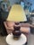 A timeless statement piece from renowned ceramic artist Christopher Spitzmiller, this Large Three Ball Table Lamp...