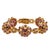A fine, vintage, 18K gold and amethyst "Sputnik" bracelet in the style of H. Stern. The bracelet tests 18K and the clasp...