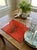Red Vintage Italian Hardboard Placemat With Naturalistic Coral Motif For Sale - Image 8 of 9