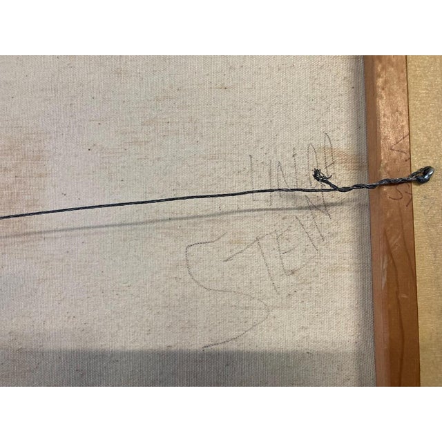 Orange Jay Friedman Large Signed Original Abstract Oil Painting For Sale - Image 8 of 9