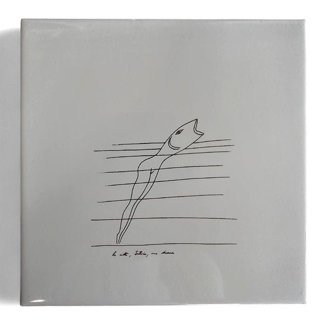 Ceramic Tiles by Gio Ponti for Ceramica Bardelli, Set of 6 For Sale - Image 5 of 9