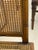 Wood Hollywood Regency Faux Bamboo Cane Dining Chairs, 1970s, Set of 3 For Sale - Image 7 of 9