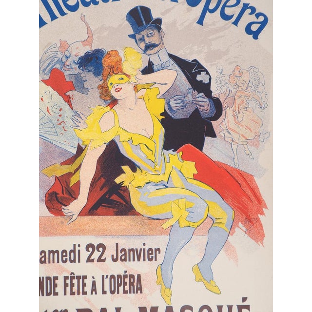 Jules Cheret, Masquerade Ball (Théâtre de l’Opéra), 1897, Original Lithograph For Sale - Image 3 of 10