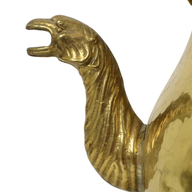 Large Copper Griffin Kettle Planter in Brass, 1890s For Sale - Image 15 of 18