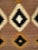 Vintage Navajo Rug, Eye Dazzler Pattern, Native American Art, 3x5 For Sale - Image 4 of 5