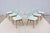 Wood Danish Iskos-Berlin for Muuto Blue Leather Fiber Side Chairs Wood Base, Set of 6 For Sale - Image 7 of 18