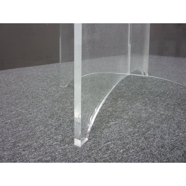 1960s Space Age Acrylic & Glass Coffee Table, 1960s For Sale - Image 5 of 7