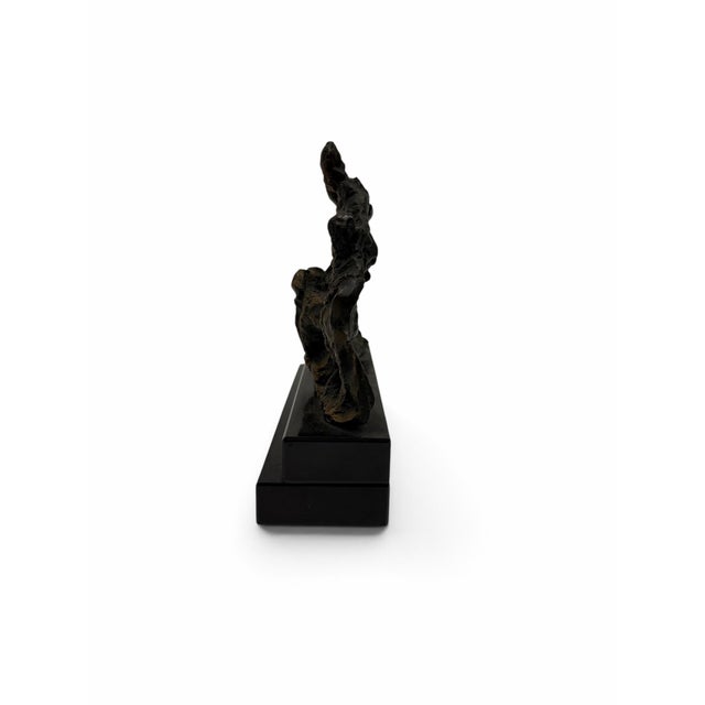 Vintage Phyllis Kresnoff Mid-Century Brutalist Figural Bronze Sculpture For Sale In West Palm - Image 6 of 7