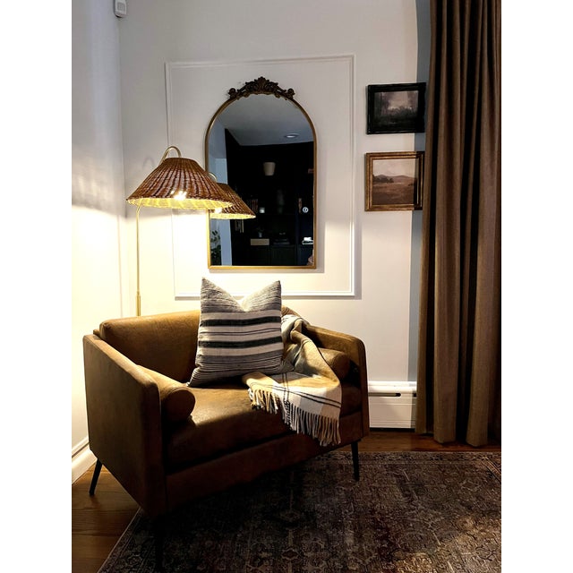 Mitzi Lauren 19.5 in. 1 Light Floor Lamp in Aged Brass and Texture Black Finish For Sale - Image 15 of 15